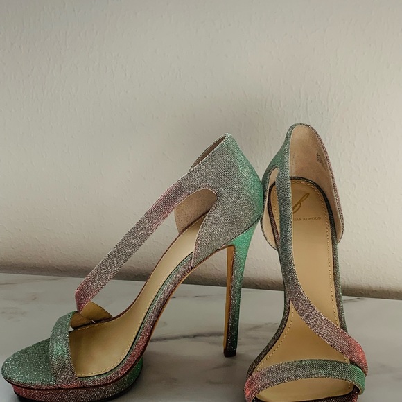 Brian Atwood Shimmer Heels - Size 7 - Picture 9 of 10